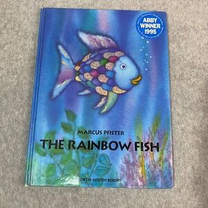 The‎ Rainbow Fish Kids Hardcover Book Marcus Pfister Blue Foil Scales 1992 GUC